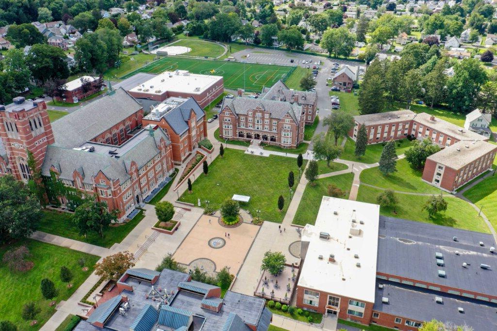 Elms College Aerial view